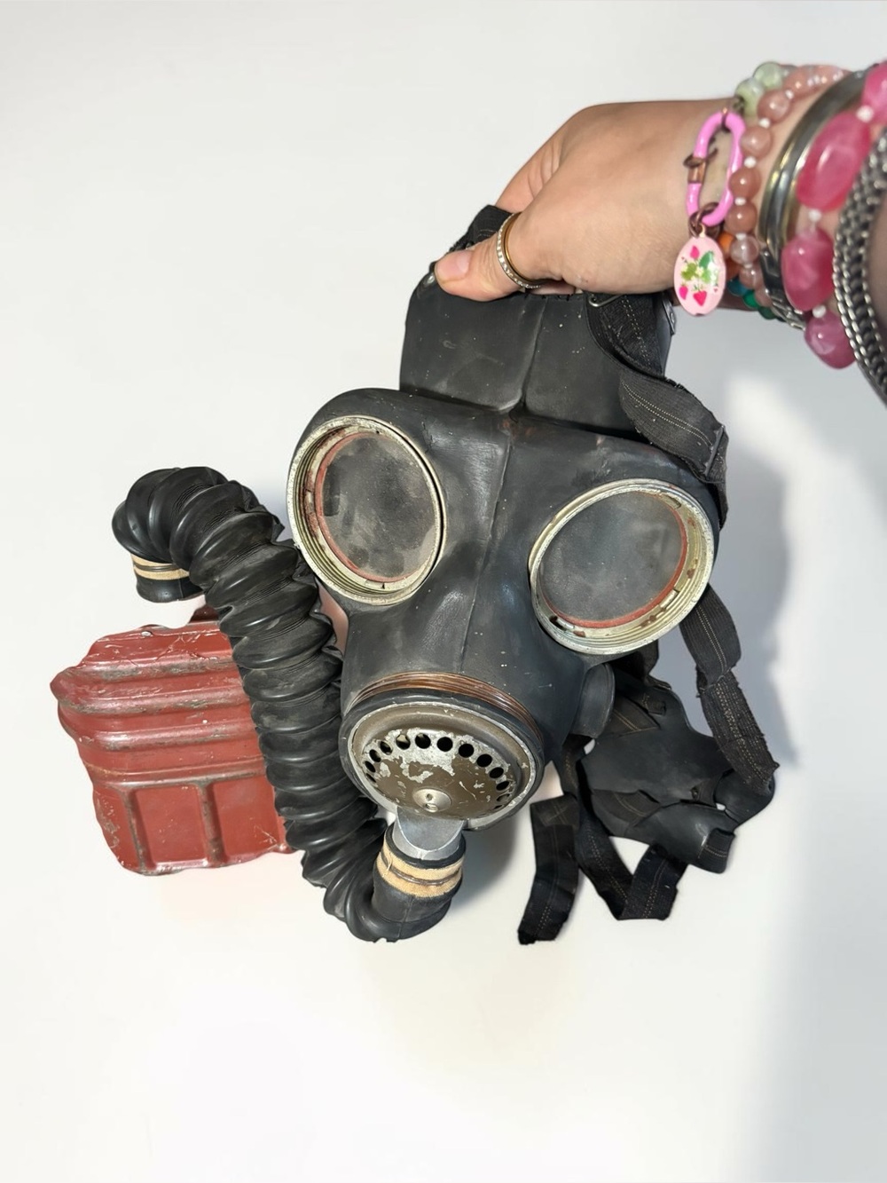 Vintage Soviet Style Gas Mask Respirator Halloween Burning Man Costume Prop